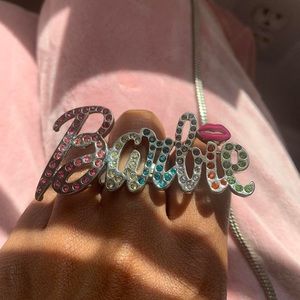 💄Barbie pendant ring and necklace